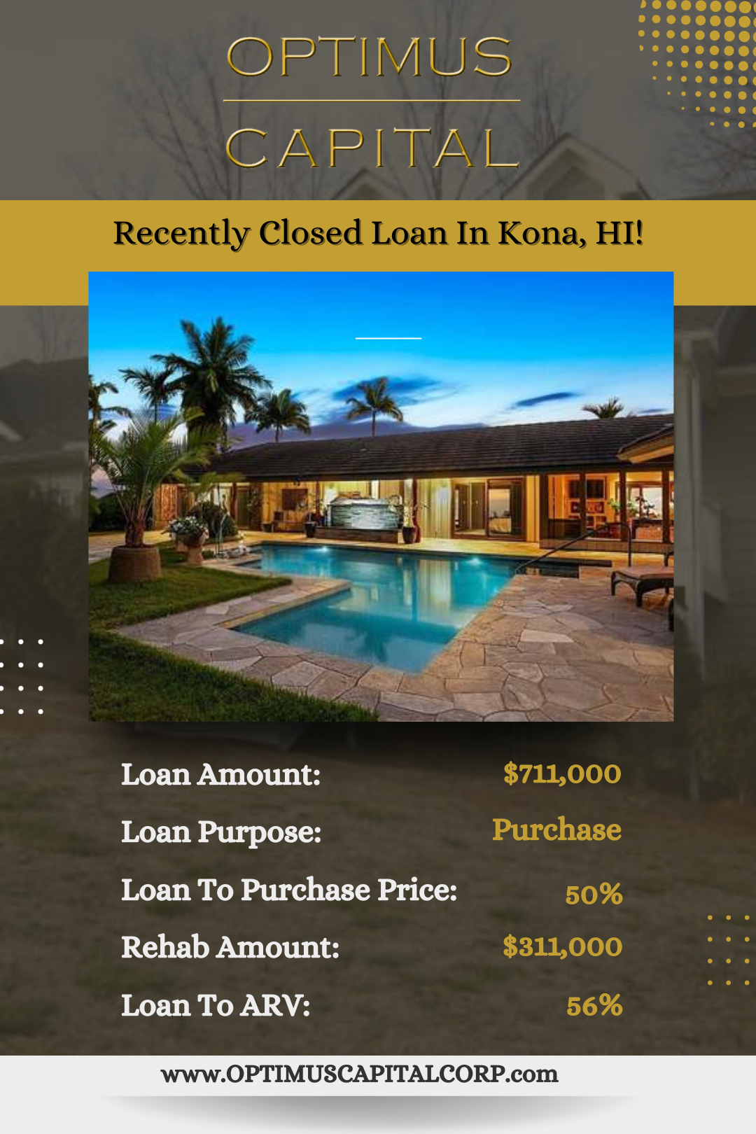 Fix n Flip Kona HI Closed Loan