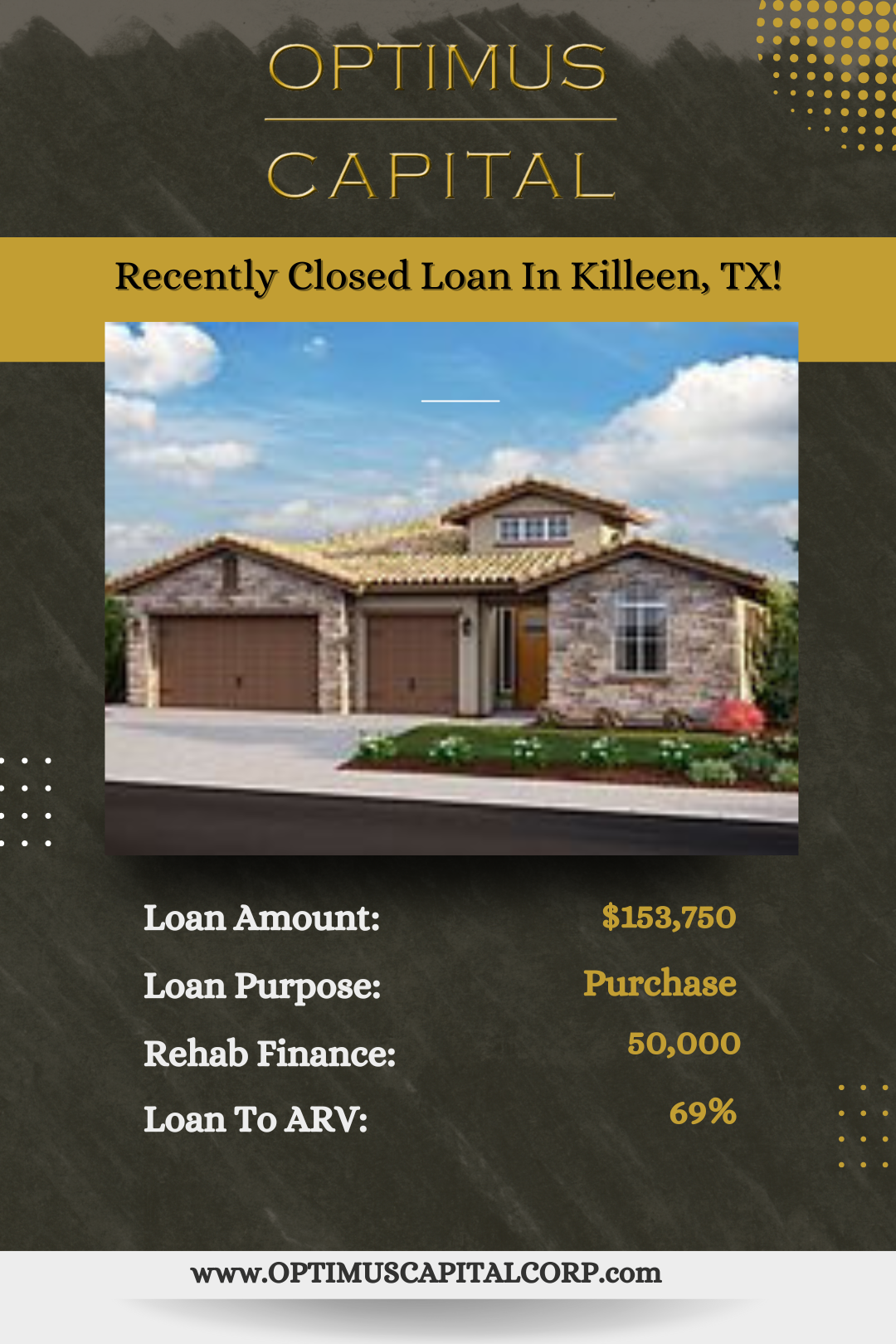 closed Texas hard money loan