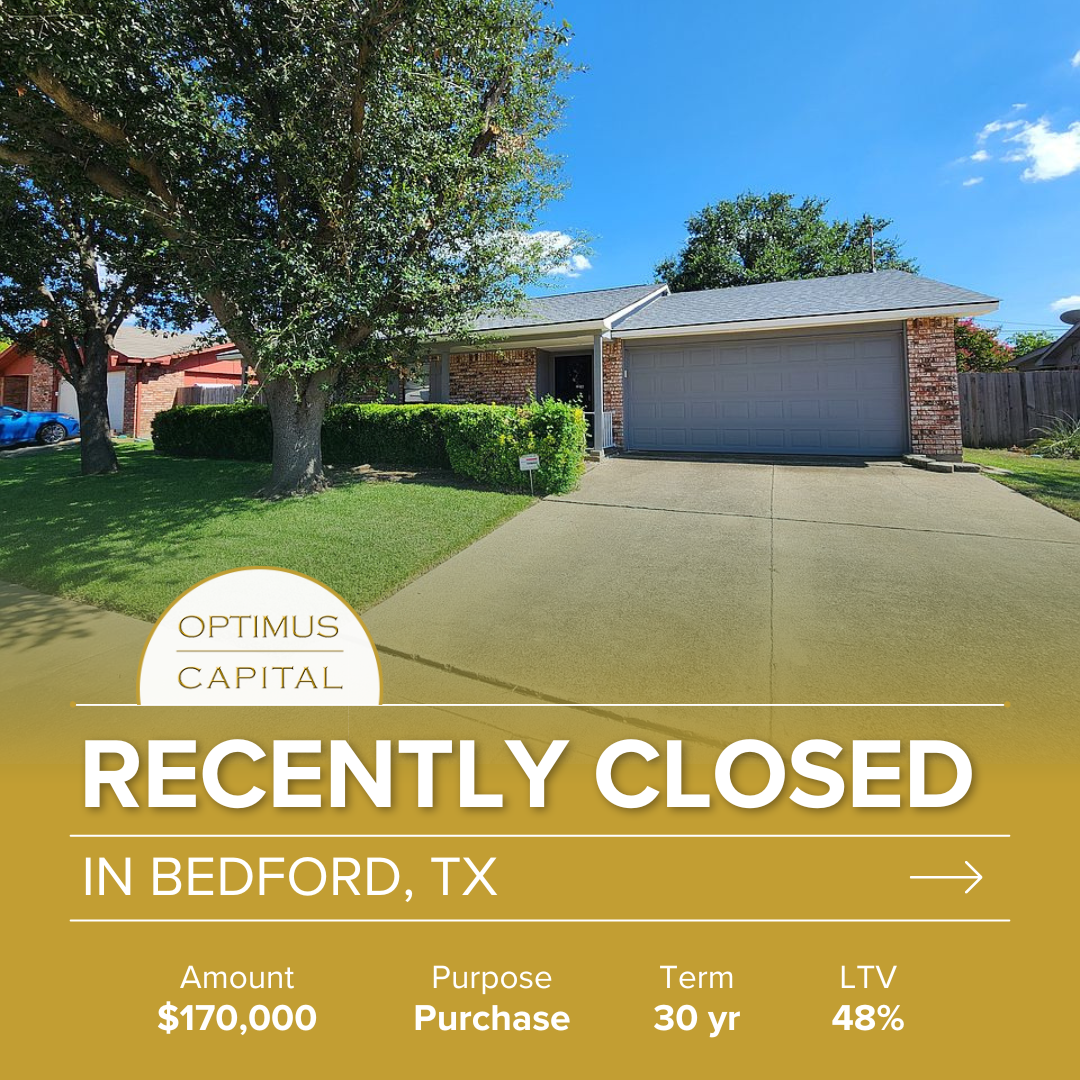 Bedford TX rental property loan