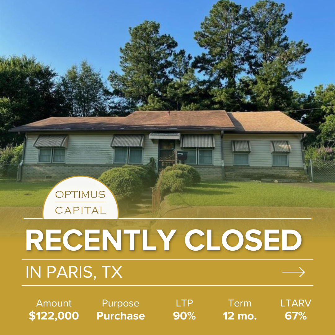 Parix Texas fix and flip loan