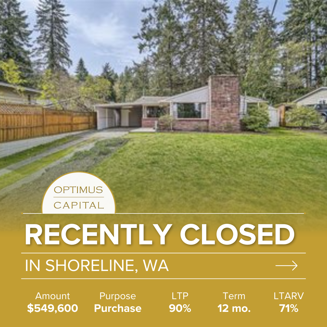 Shoreline WA fix and flip loan