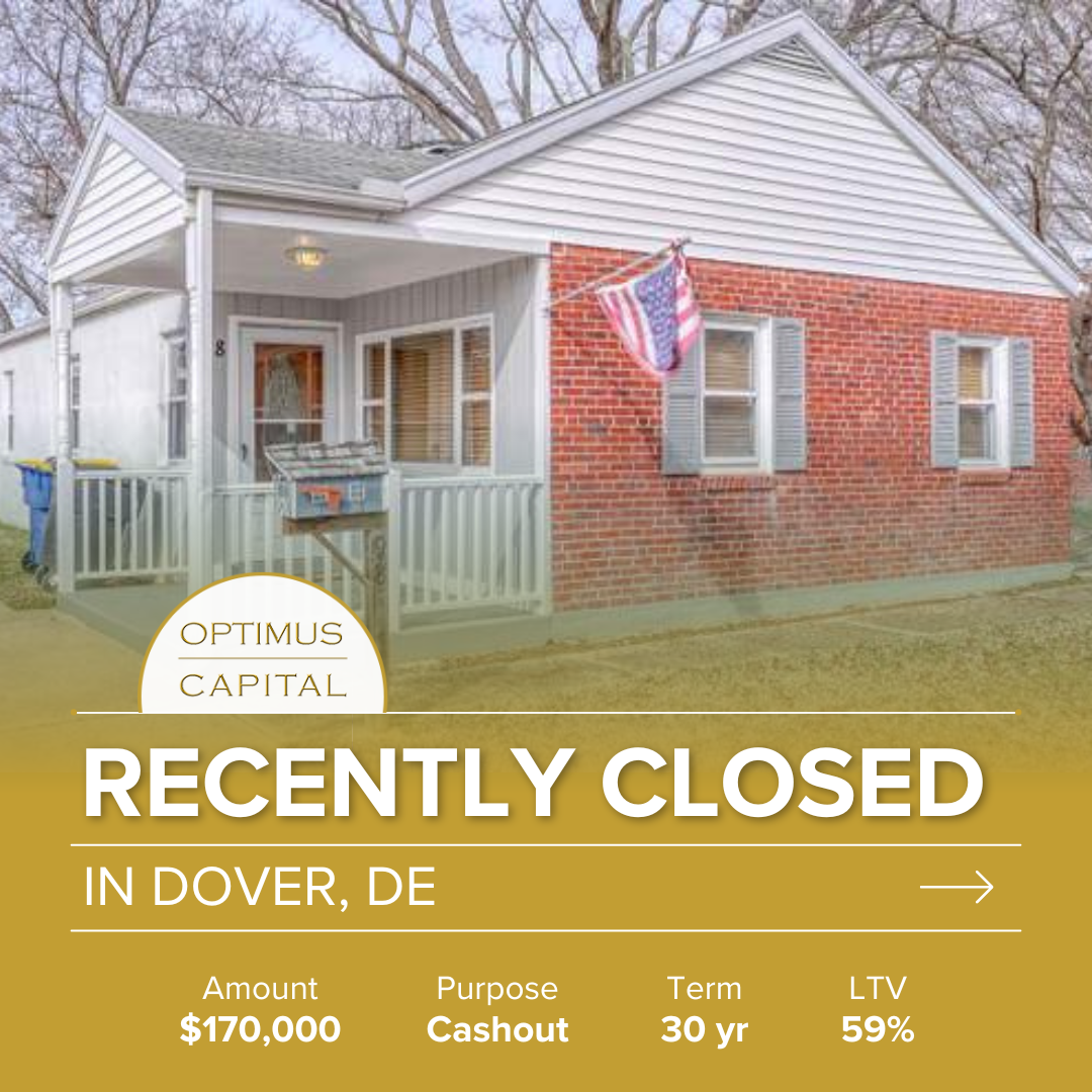 Dover DE cashout rental refinance loan post