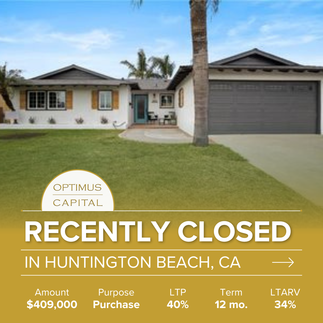 Huntington Beach CA fix and flip loan